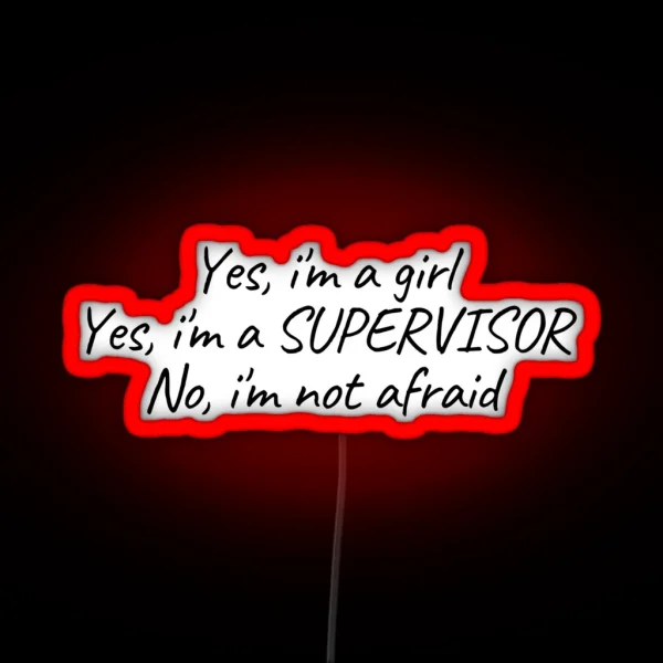 Supervisor RGB Neon Sign