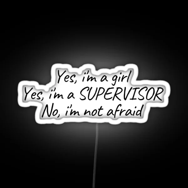 Supervisor RGB Neon Sign