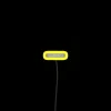 Neon sign with "Support Local Bands" written in small black font.