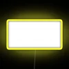 Neon sign supporting local music with vibrant colors in a dark background