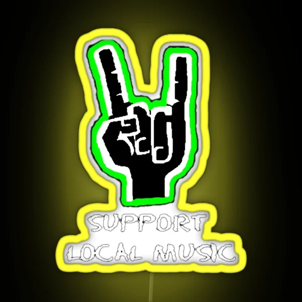 Support Local Music RGB Neon Sign