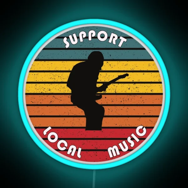 Support Local Music RGB Neon Sign