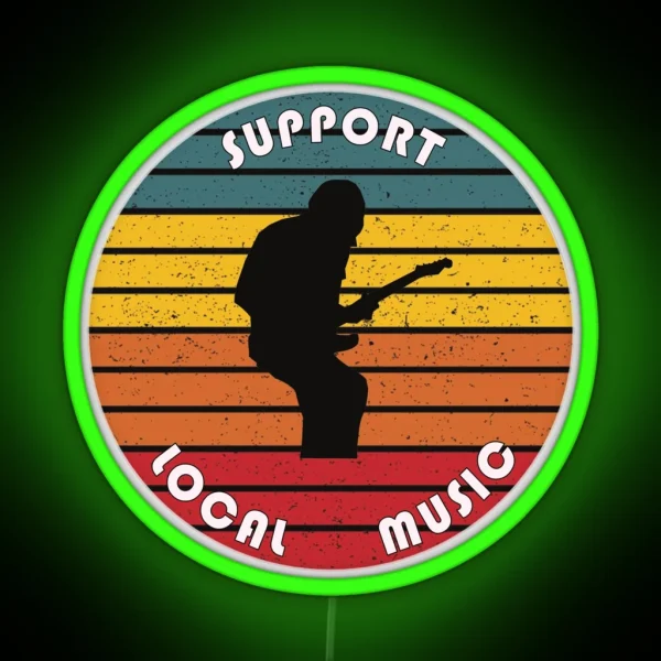 Support Local Music RGB Neon Sign