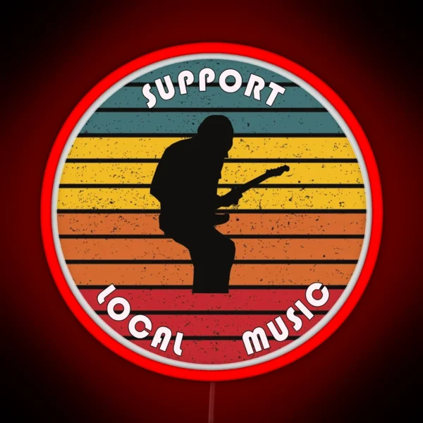 Support Local Music RGB Neon Sign