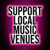 support local music venues vibrant neon sign rgb light pink glow