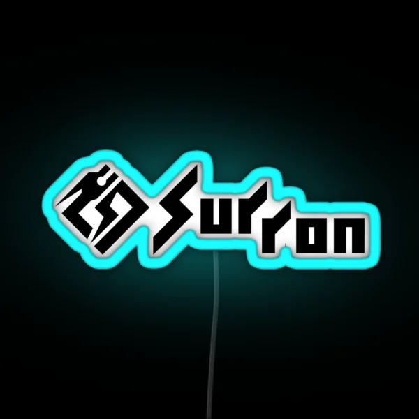 Sur Ron 2 Wht RGB Neon Sign