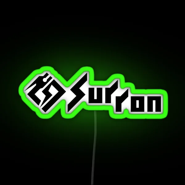 Sur Ron 2 Wht RGB Neon Sign