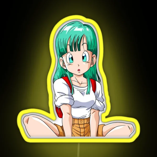 Surprised Bulma Dragon Ball Z RGB Neon Sign