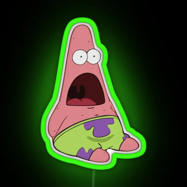 Surprised Patrick Led Also Available As Phone RGB Neon Sign