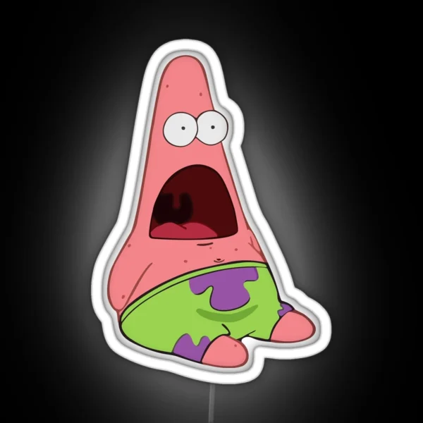 Surprised Patrick RGB Neon Sign