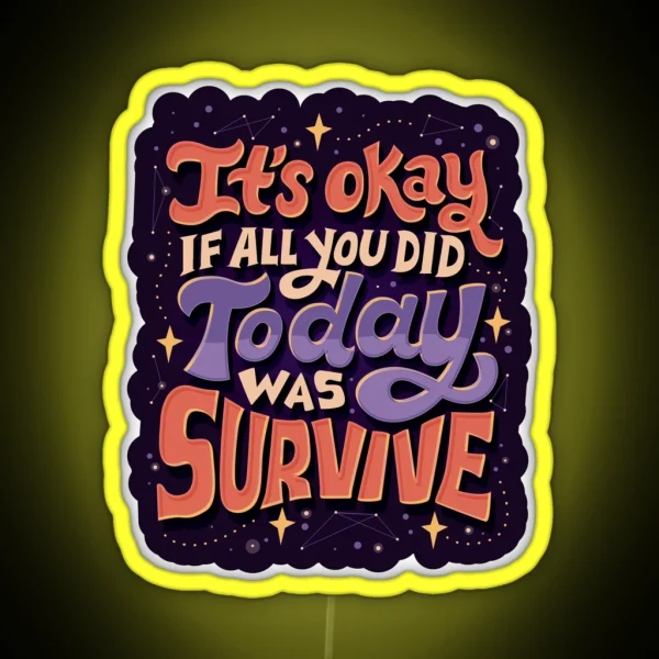 Survive RGB Neon Sign