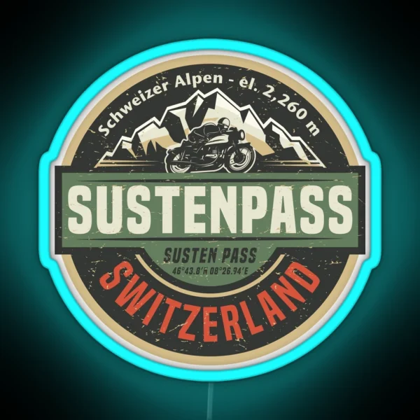 Susten Pass Sustenpass RGB Neon Sign