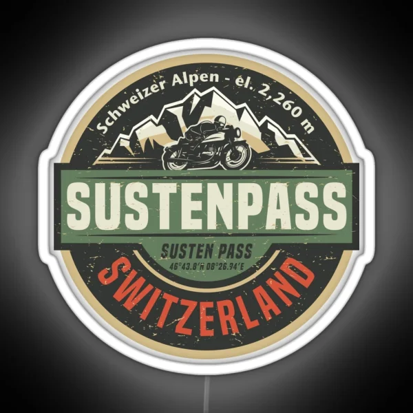 Susten Pass Sustenpass RGB Neon Sign