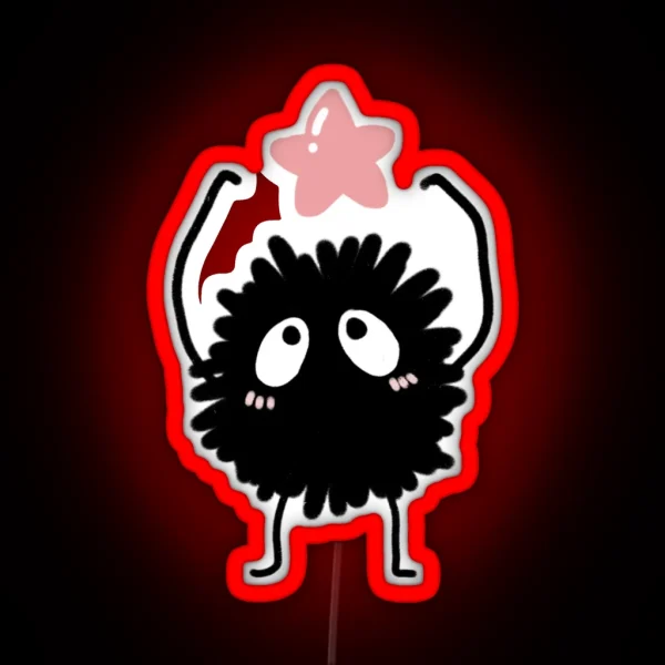 Susuwatari From Spirited Away RGB Neon Sign