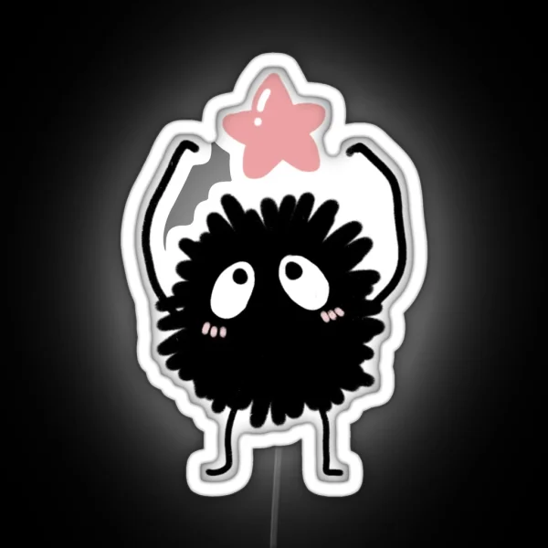 Susuwatari From Spirited Away RGB Neon Sign