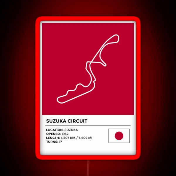 Suzuka Circuit Info RGB Neon Sign