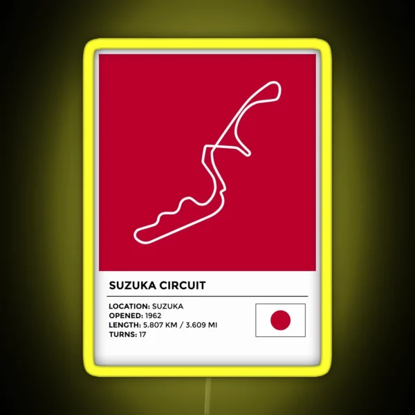 Suzuka Circuit Info RGB Neon Sign