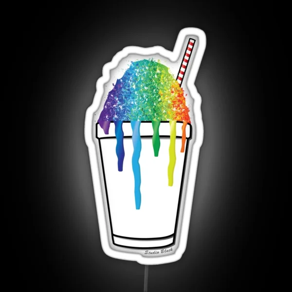 Sweet Rainbow Snoball Colour Colorful Travel New RGB Neon Sign