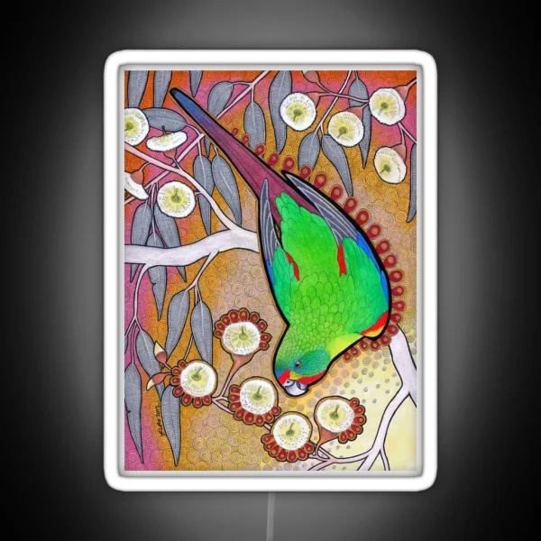 Swift Parrot Animal Teacher RGB Neon Sign