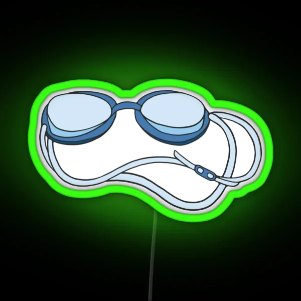 Swim Goggles RGB Neon Sign