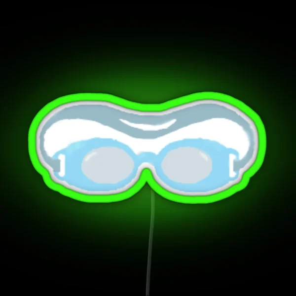 Swimming Goggles RGB Neon Sign