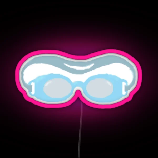 Swimming Goggles RGB Neon Sign