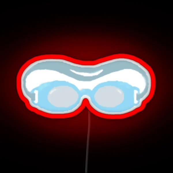 Swimming Goggles RGB Neon Sign