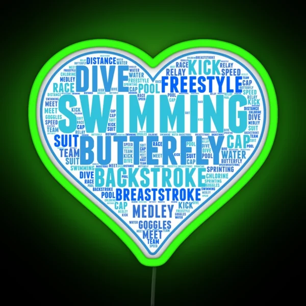 Swimming RGB Neon Sign
