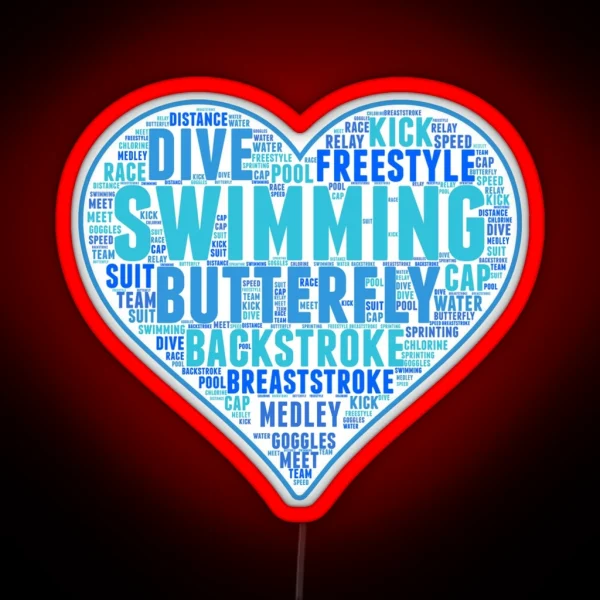 Swimming RGB Neon Sign