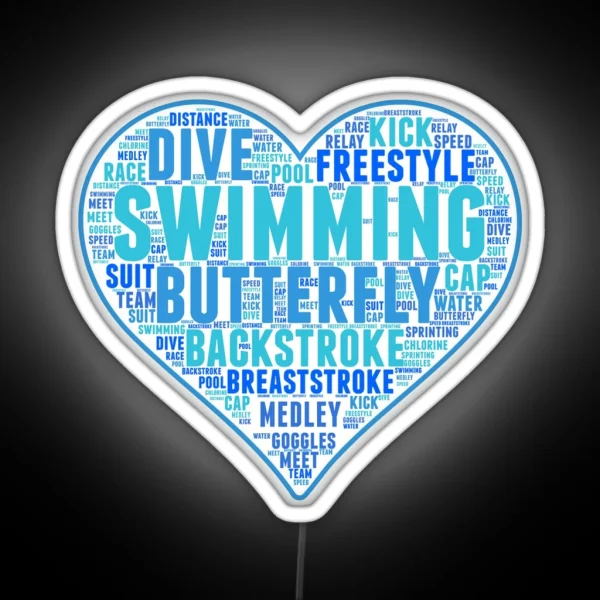 Swimming RGB Neon Sign
