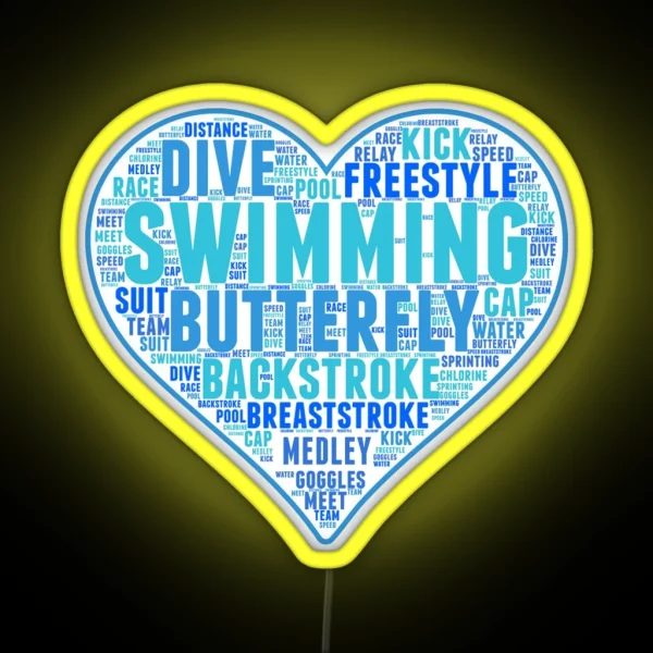 Swimming RGB Neon Sign