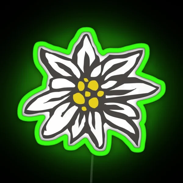 Swiss Edelweiss RGB Neon Sign