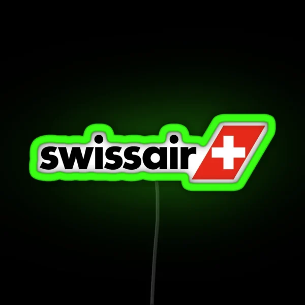 Swissair RGB Neon Sign