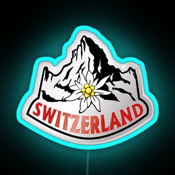 Switzerland RGB Neon Sign