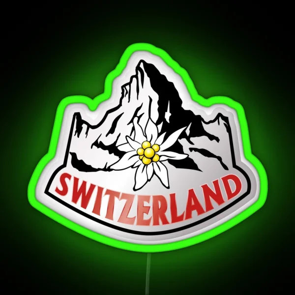 Switzerland RGB Neon Sign