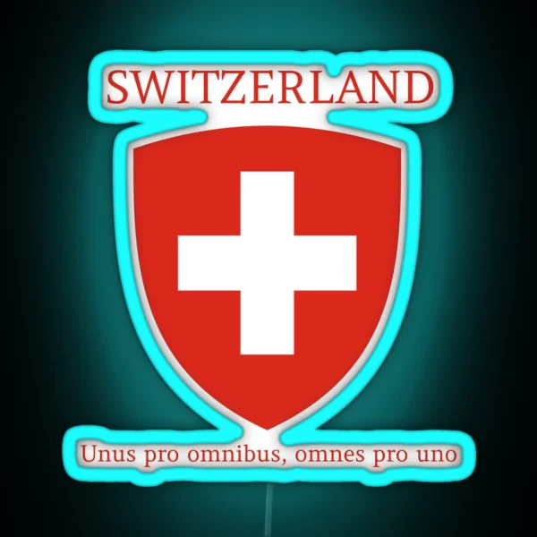 Switzerland RGB Neon Sign