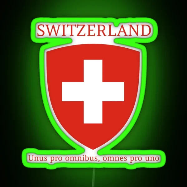 Switzerland RGB Neon Sign