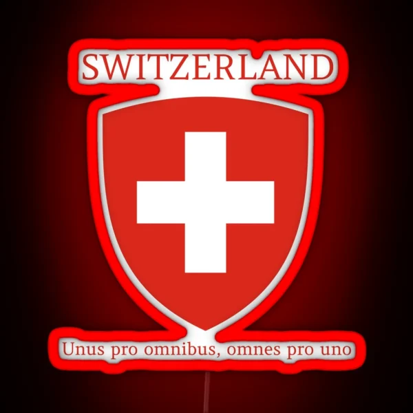 Switzerland RGB Neon Sign