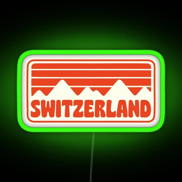 SWITZERLAND RGB Neon Sign