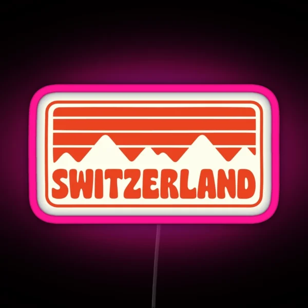 SWITZERLAND RGB Neon Sign