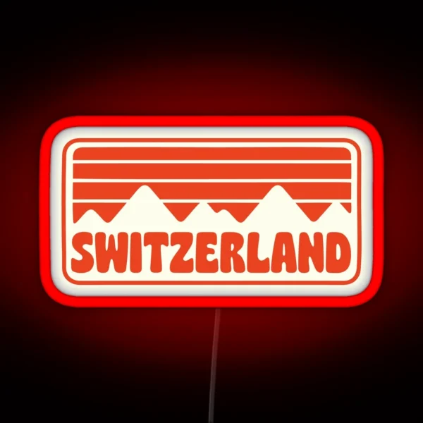 SWITZERLAND RGB Neon Sign