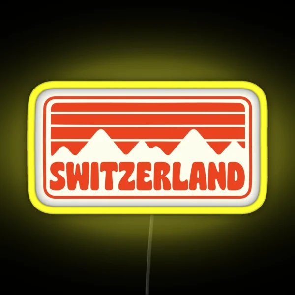 SWITZERLAND RGB Neon Sign
