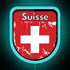 Switzerland Schweiz Swiss Suisse shield RGB neon sign led-style-3 blue