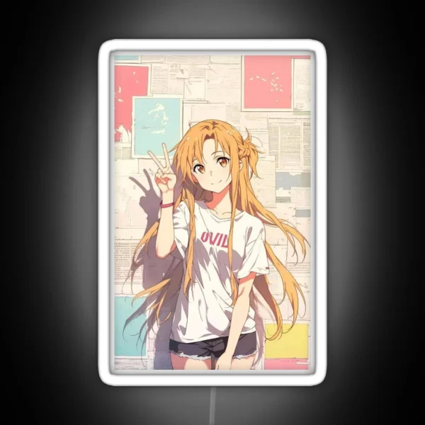 Sword Art Online Kirito X Asuna RGB Neon Sign