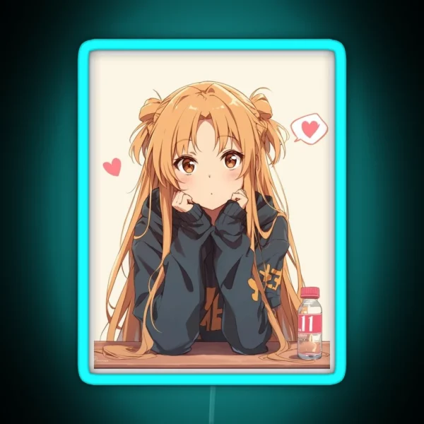 Sword Art Online Kirito X Asuna RGB Neon Sign