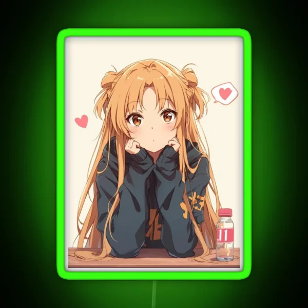 Sword Art Online Kirito X Asuna RGB Neon Sign