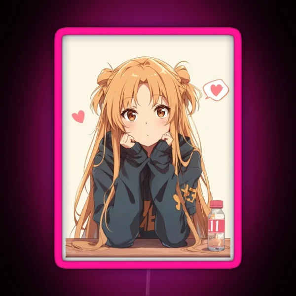 Sword Art Online Kirito X Asuna RGB Neon Sign