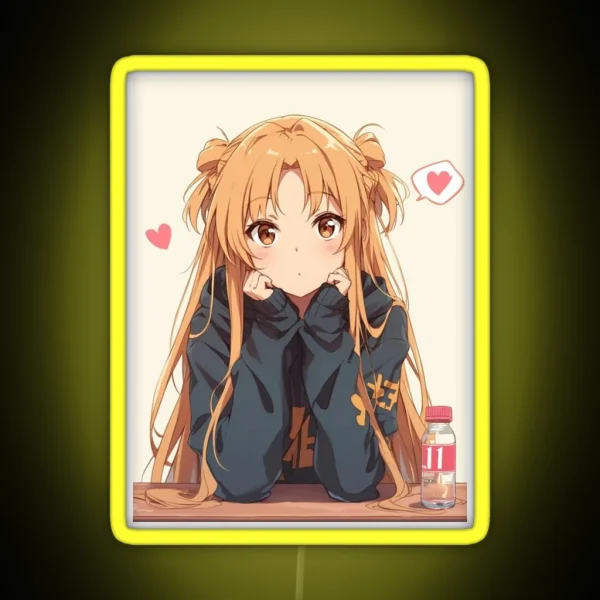 Sword Art Online Kirito X Asuna RGB Neon Sign