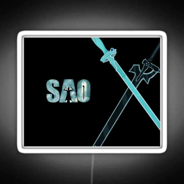 Sword Art Online Merch RGB Neon Sign