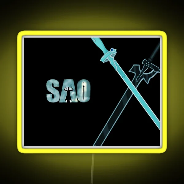 Sword Art Online Merch RGB Neon Sign